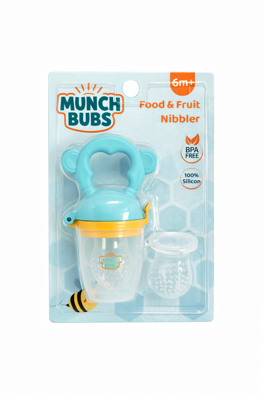 Baby Fruit Nibbler Feeder Combo (2 Pack) | BPA Free Silicone | 6+ Months
