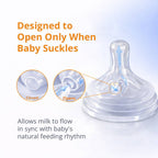 Natural Response Silicone Nipple | Anti-Colic, BPA Free, Breast-Like Flow