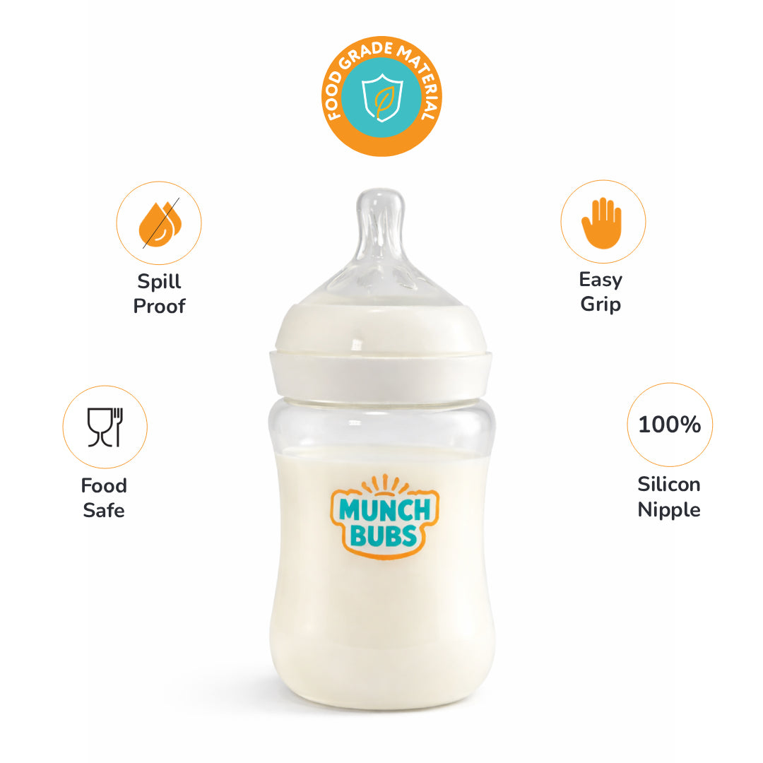 210ml Baby Bottle Combo (2 Pack) | BPA Free, Anti-Colic & Leak-Proof