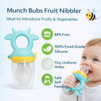 Baby Fruit Nibbler Feeder Combo (2 Pack) | BPA Free Silicone | 6+ Months