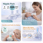 Natural Response Silicone Nipple | Anti-Colic, BPA Free, Breast-Like Flow
