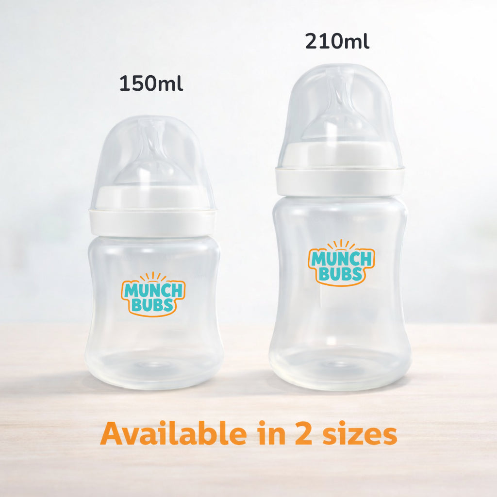 150ml Baby Feeding Bottle Combo (2 Pack) | Safe, Anti-Colic & Leak-Proof