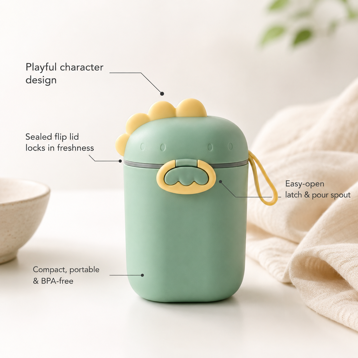 Dino Formula Storage & Dispenser Container — 800ml