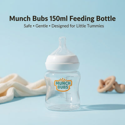 Natural Flow Baby Feeding Bottle - 150ml | Ideal for 0 months+