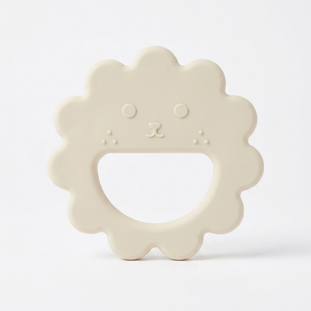 Lion Silicone Teether — BPA-Free Sensory Teething Ring for Babies